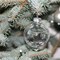4E's Novelty Clear Plastic Ball Ornaments for Crafts Fillable 12 Pack – 80mm Transparent Shatterproof Christmas Ornaments with Silver Caps & Ribbon, DIY Paintable & Fillable Christmas Craft Balls